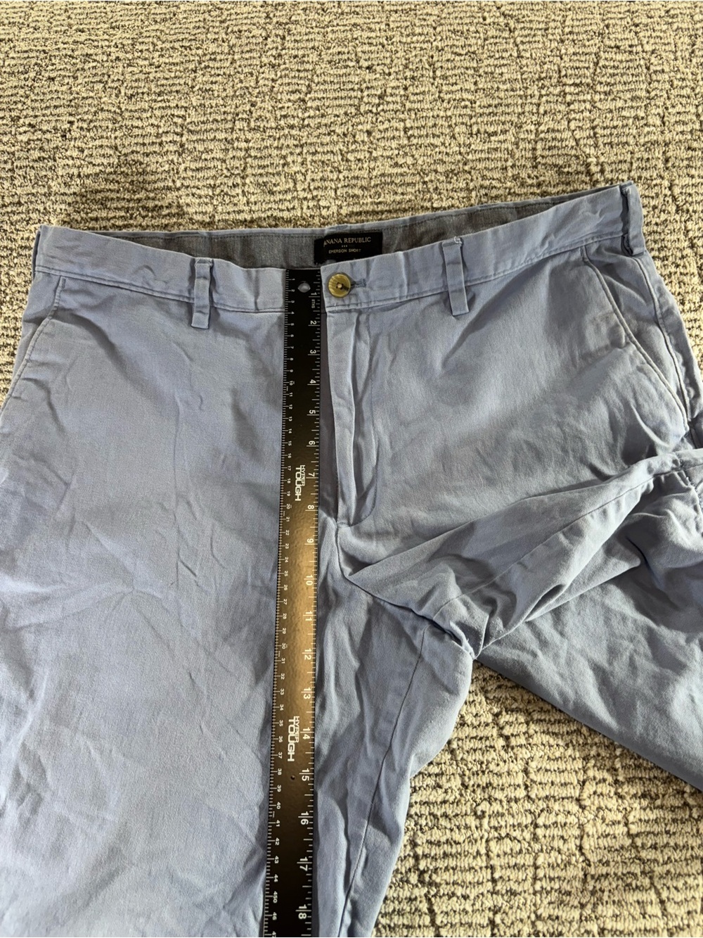 Banana Republic Men’s Size 38 Blue-Gray Emerson Chino Shorts - Picture 4 of 7